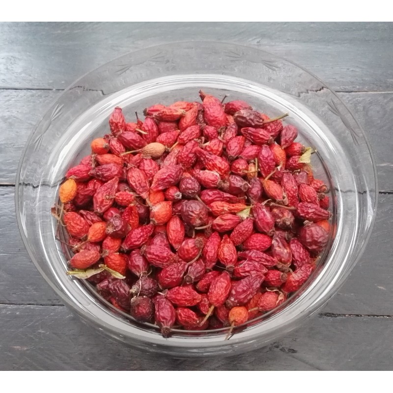 Baies de cynorhodon séchées